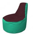 Живое кресло-мешокТрон Т1.1-0112(бордовый-бирюзовый)