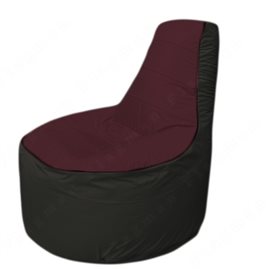 Живое кресло-мешокТрон Т1.1-0124(бордовый-черный)
