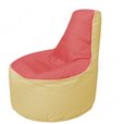 Живое кресло-мешокТрон Т1.1-0220(красный-бежевый)