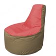 Живое кресло-мешокТрон Т1.1-0221(красный-тем.бежевый)