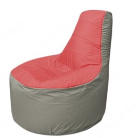 Живое кресло-мешокТрон Т1.1-0222(красный-серый)