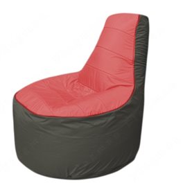 Живое кресло-мешокТрон Т1.1-0223(красный-тем.серый)