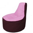 Живое кресло-мешокТрон Т1.1-0301(розовый-бордовый)