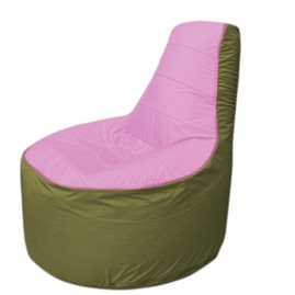 Живое кресло-мешокТрон Т1.1-0310(розовый-оливковый)