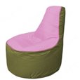 Живое кресло-мешокТрон Т1.1-0310(розовый-оливковый)