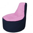 Живое кресло-мешокТрон Т1.1-0316(розовый-тем.синий)