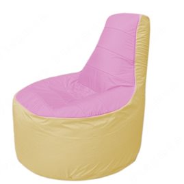 Живое кресло-мешокТрон Т1.1-0320(розовый-бежевый)