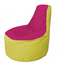 Живое кресло-мешокТрон Т1.1-0406(фуксия-желтый)