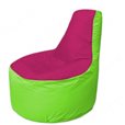 Живое кресло-мешокТрон Т1.1-0407(фуксия-салатовый)