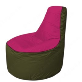 Живое кресло-мешокТрон Т1.1-0411(фуксия-тем.оливковый)