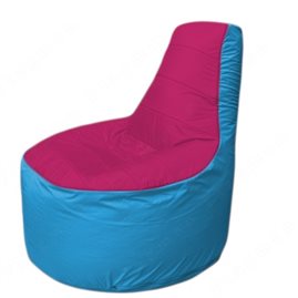 Живое кресло-мешокТрон Т1.1-0413(фуксия-голубой)