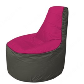 Живое кресло-мешокТрон Т1.1-0423(фуксия-тем.серый)
