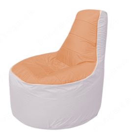 Живое кресло-мешокТрон Т1.1-0525(оранжевый-белый)
