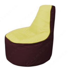 Живое кресло-мешокТрон Т1.1-0601(желтый-бордовый)