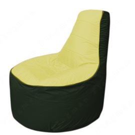 Живое кресло-мешокТрон Т1.1-0609(желтый-тем.зеленый)