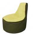 Живое кресло-мешокТрон Т1.1-0611(желтый-тем.оливковый)