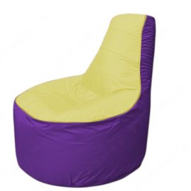 Живое кресло-мешокТрон Т1.1-0618(желтый-фиолетовый)
