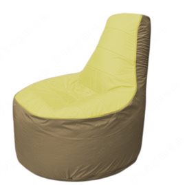 Живое кресло-мешокТрон Т1.1-0621(желтый-тем.бежевый)