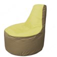 Живое кресло-мешокТрон Т1.1-0621(желтый-тем.бежевый)