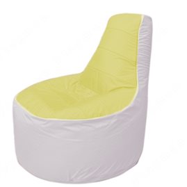 Живое кресло-мешокТрон Т1.1-0625(желтый-белый)