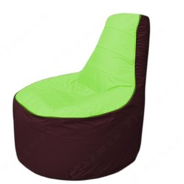 Живое кресло-мешокТрон Т1.1-0701(салатовый-бордовый)