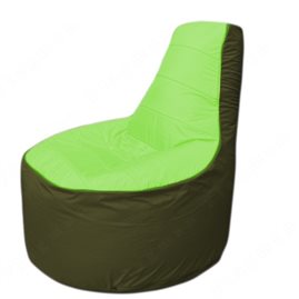 Живое кресло-мешокТрон Т1.1-0711(салатовый-тем.оливковый)