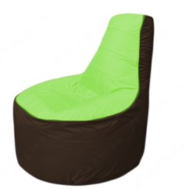 Живое кресло-мешокТрон Т1.1-0719(салатовый-коричневый)