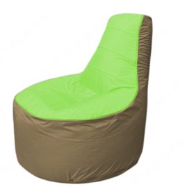 Живое кресло-мешокТрон Т1.1-0721(салатовый-тем.бежевый)