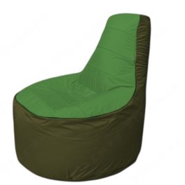 Живое кресло-мешокТрон Т1.1-0811(зеленый-тем.оливковый)