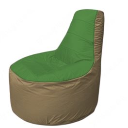 Живое кресло-мешокТрон Т1.1-0821(зеленый-тем.бежевый)