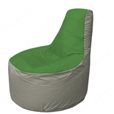 Живое кресло-мешокТрон Т1.1-0822(зеленый-серый)