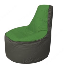 Живое кресло-мешокТрон Т1.1-0823(зеленый-тем.серый)
