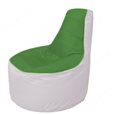 Живое кресло-мешокТрон Т1.1-0825(зеленый-белый)
