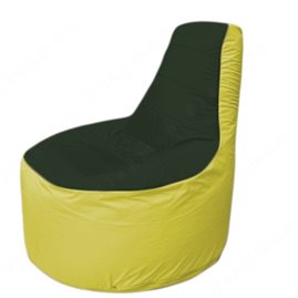 Живое кресло-мешокТрон Т1.1-0906(тем.зелёный-желтый)