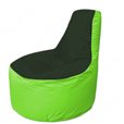 Живое кресло-мешокТрон Т1.1-0907(тем.зелёный-салатовый)