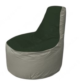 Живое кресло-мешокТрон Т1.1-0922(тем.зелёный-серый)