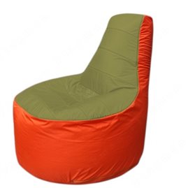 Живое кресло-мешокТрон Т1.1-1005(оливковый-оранжевый)