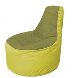 Живое кресло-мешокТрон Т1.1-1006(оливковый-желтый)