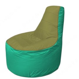Живое кресло-мешокТрон Т1.1-1012(оливковый-бирюзовый)