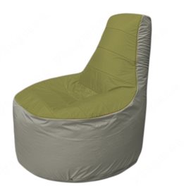 Живое кресло-мешокТрон Т1.1-1022(оливковый-серый)
