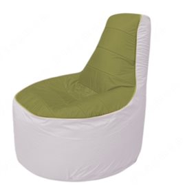 Живое кресло-мешокТрон Т1.1-1025(оливковый-белый)