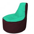 Живое кресло-мешокТрон Т1.1-1201(бирюзовый-бордовый)