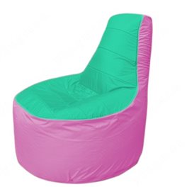 Живое кресло-мешокТрон Т1.1-1203(бирюзовый-розовый)