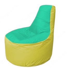 Живое кресло-мешокТрон Т1.1-1206(бирюзовый-желтый)