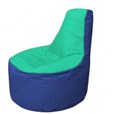 Живое кресло-мешокТрон Т1.1-1214(бирюзовый-синий)