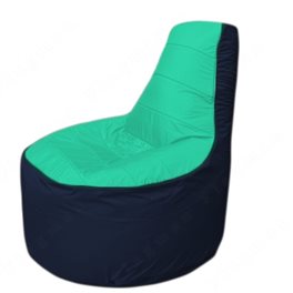 Живое кресло-мешокТрон Т1.1-1216(бирюзовый-тем.синий)