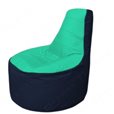 Живое кресло-мешокТрон Т1.1-1216(бирюзовый-тем.синий)