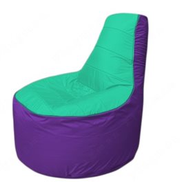 Живое кресло-мешокТрон Т1.1-1218(бирюзовый-фиолетовый)