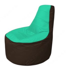 Живое кресло-мешокТрон Т1.1-1219(бирюзовый-коричневый)