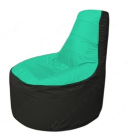 Живое кресло-мешокТрон Т1.1-1224(бирюзовый-черный)